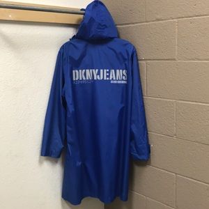 Designer under $30! Cobalt blue DKNY rain coat